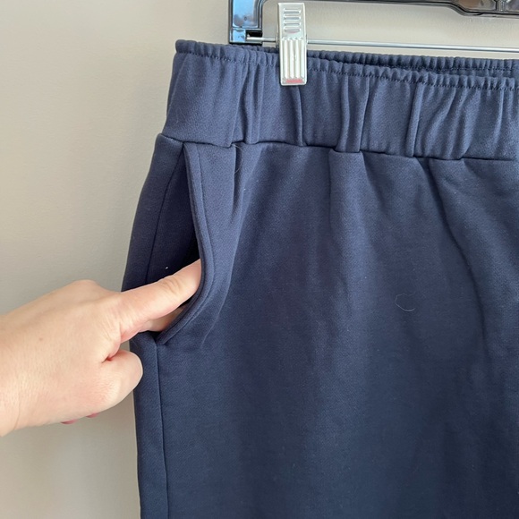 PACT Organic Brushed Fleece Cotton Sweatpant in Midnight Navy Blue, XL - Picture 7 of 12